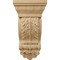 Ekena Millwork 5 1/8"W x 2 3/4"D x 9 3/4"H Thin Flowing Acanthus Corbel, Cherry COR05X02X09ACCH - alternate 2